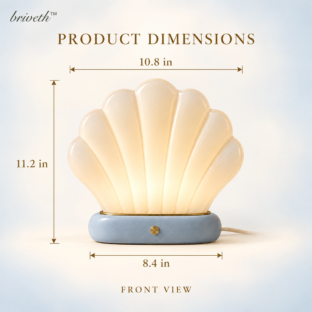 𝒃𝒓𝒊𝒗𝒆𝒕𝒉™ Soft Scallop Table Lamp