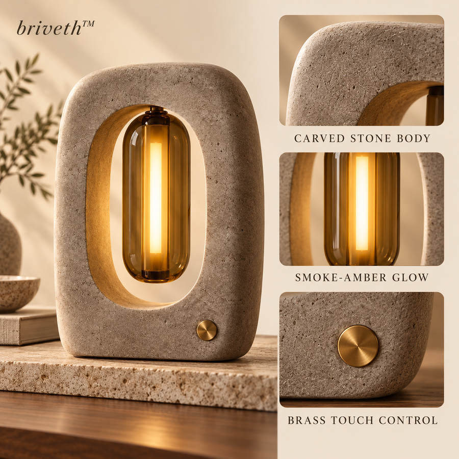 𝒃𝒓𝒊𝒗𝒆𝒕𝒉™ Ember Stone Table Lamp