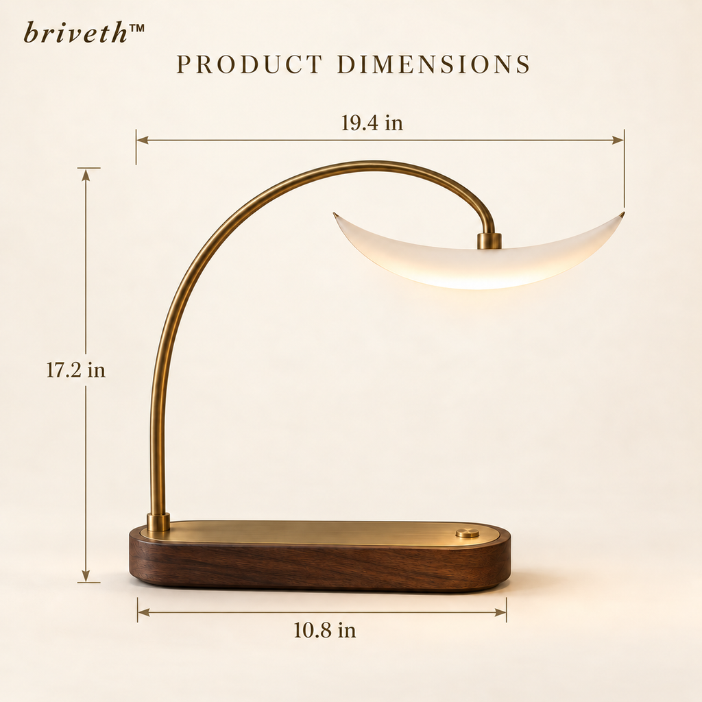 𝒃𝒓𝒊𝒗𝒆𝒕𝒉™ Crescent Arc Desk Lamp