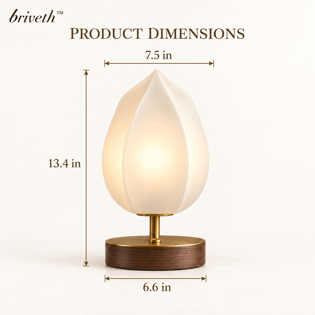 𝒃𝒓𝒊𝒗𝒆𝒕𝒉™ Lotus Fold Table Lamp