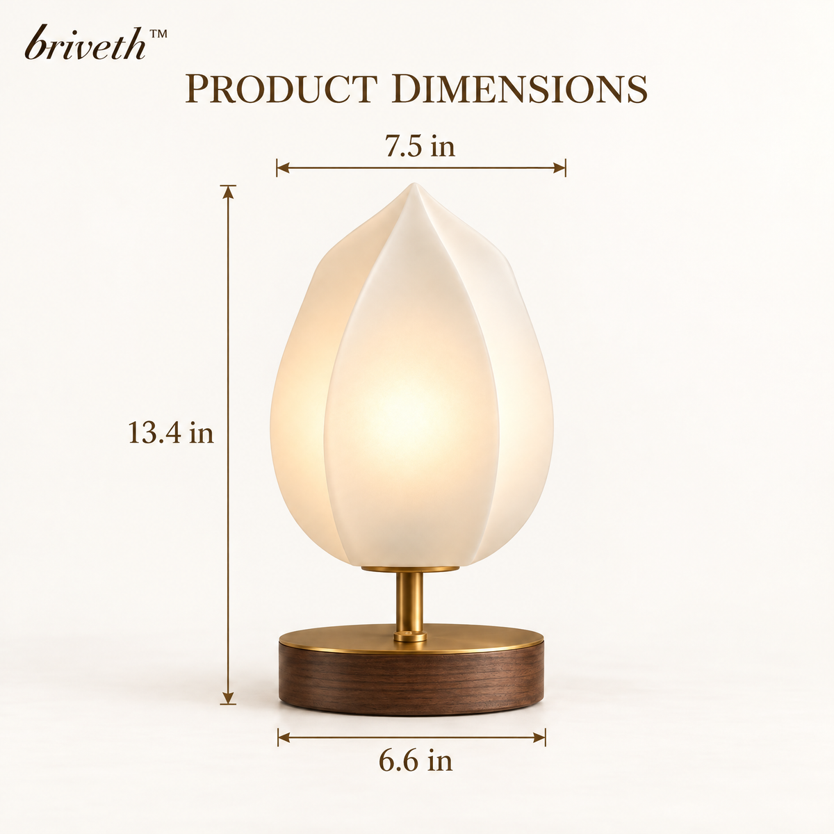 𝒃𝒓𝒊𝒗𝒆𝒕𝒉™ Lotus Fold Table Lamp