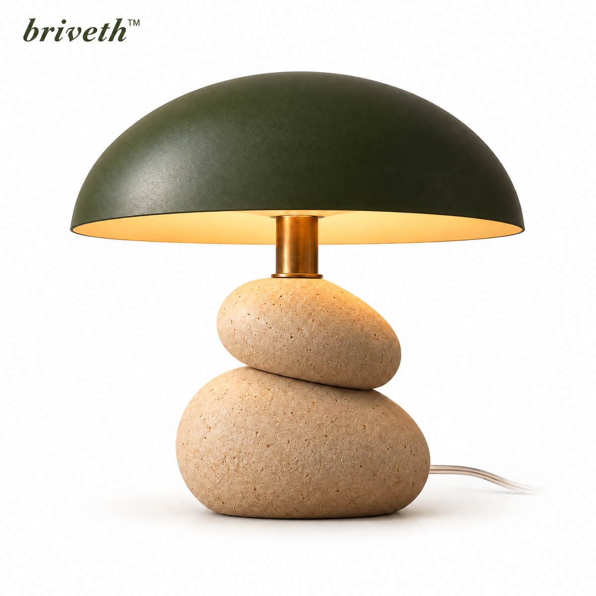 𝒃𝒓𝒊𝒗𝒆𝒕𝒉™ Pebble Dome Table Lamp