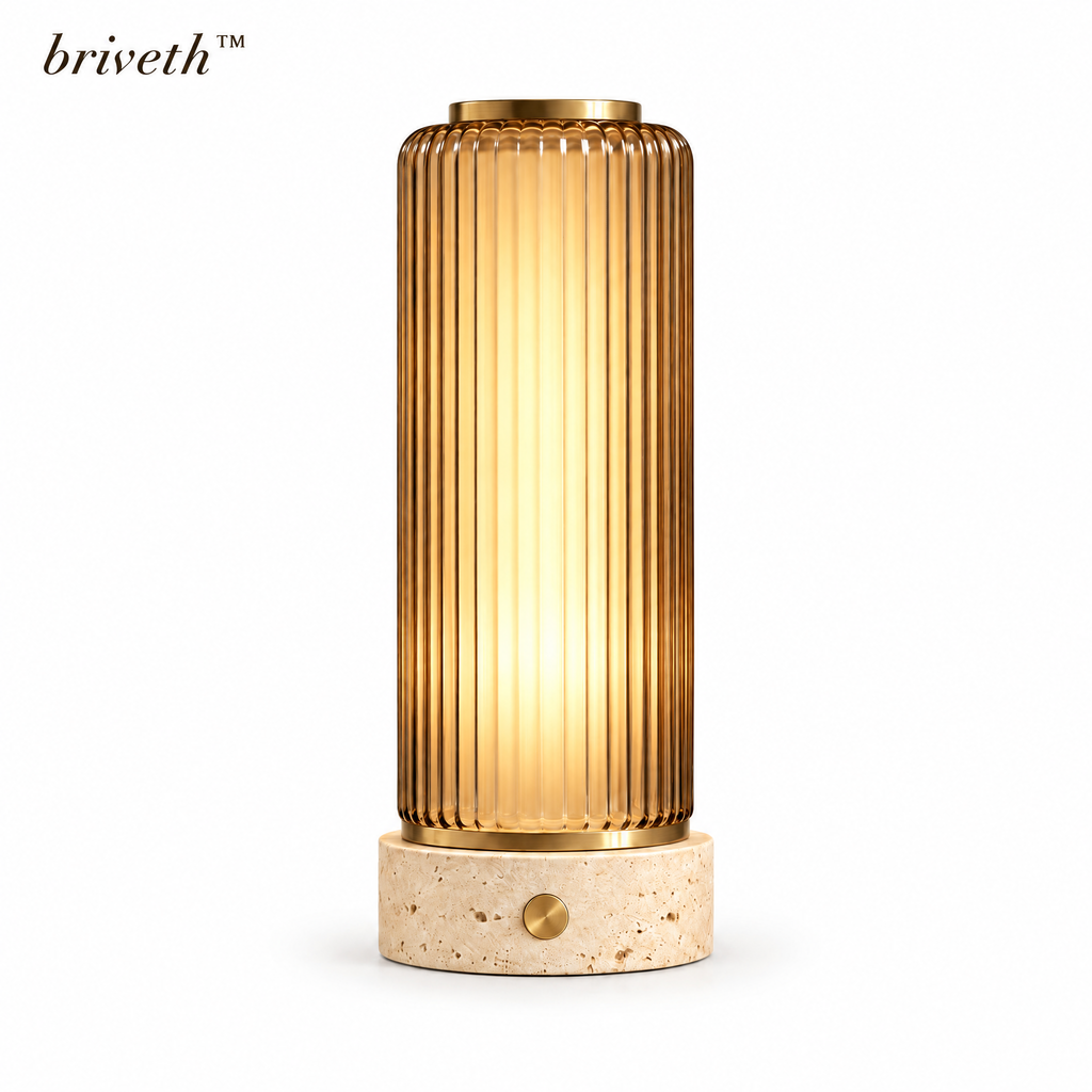 𝒃𝒓𝒊𝒗𝒆𝒕𝒉™ Ribbed Column Bedside Lamp
