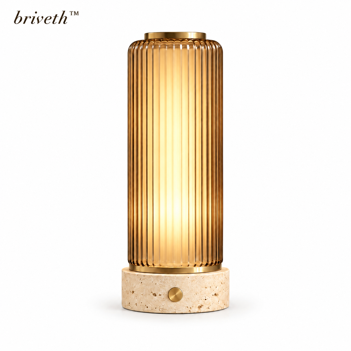 𝒃𝒓𝒊𝒗𝒆𝒕𝒉™ Ribbed Column Bedside Lamp