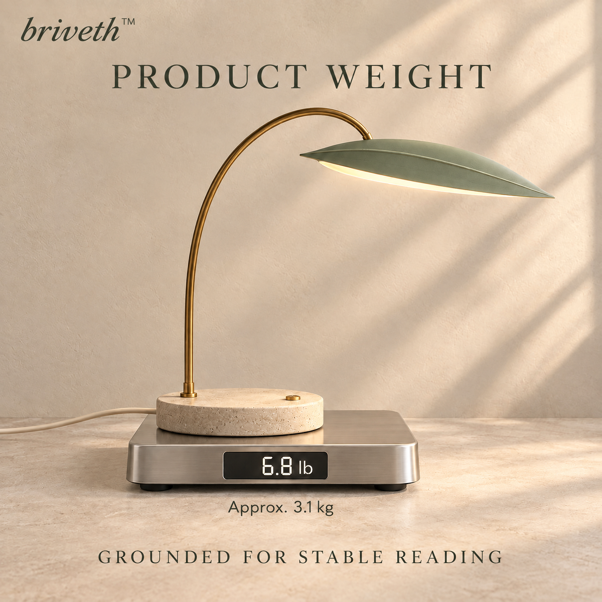 𝒃𝒓𝒊𝒗𝒆𝒕𝒉™ Leaf Arc Reading Lamp