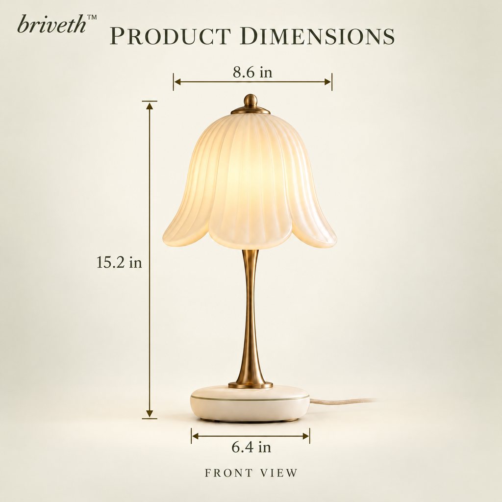 𝒃𝒓𝒊𝒗𝒆𝒕𝒉™ Tulip Bell Table Lamp
