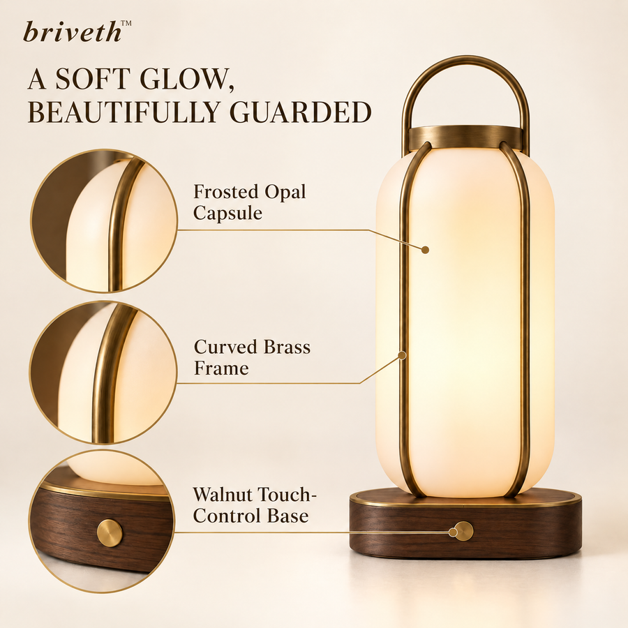 𝒃𝒓𝒊𝒗𝒆𝒕𝒉™ Capsule Lantern Table Lamp