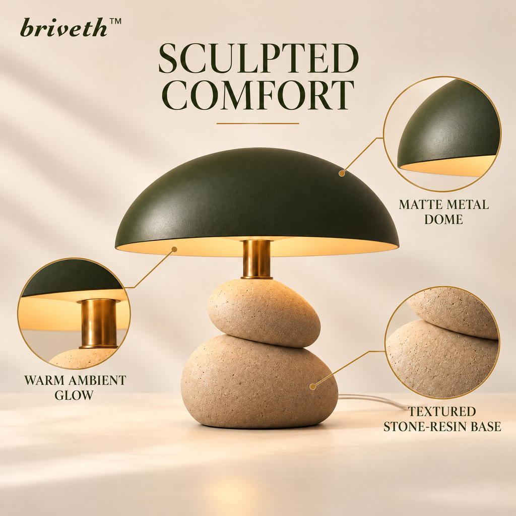 𝒃𝒓𝒊𝒗𝒆𝒕𝒉™ Pebble Dome Table Lamp