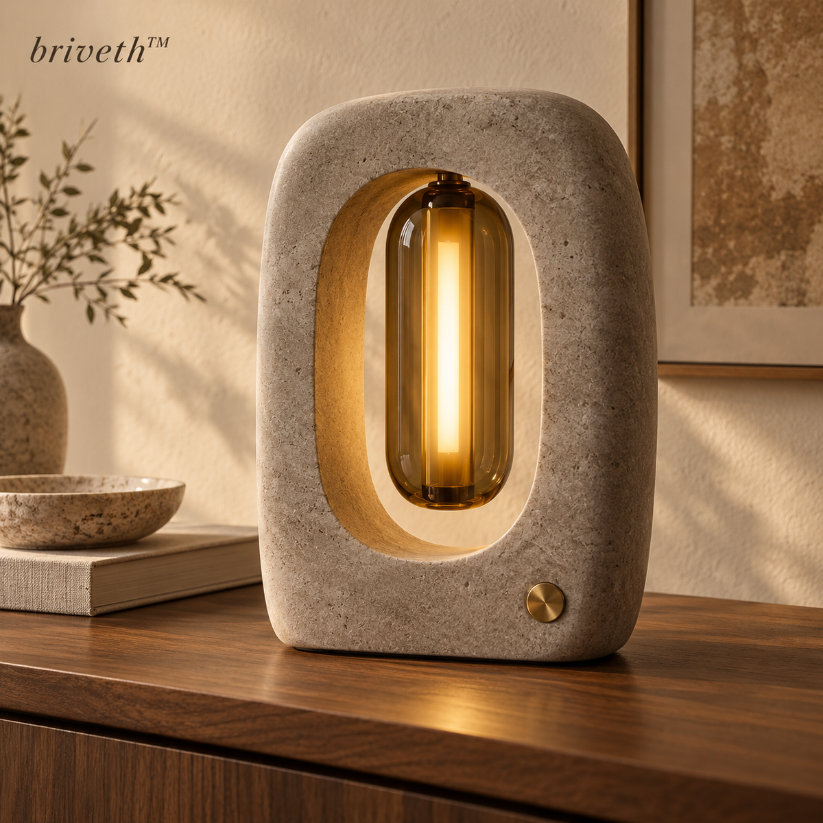 𝒃𝒓𝒊𝒗𝒆𝒕𝒉™ Ember Stone Table Lamp
