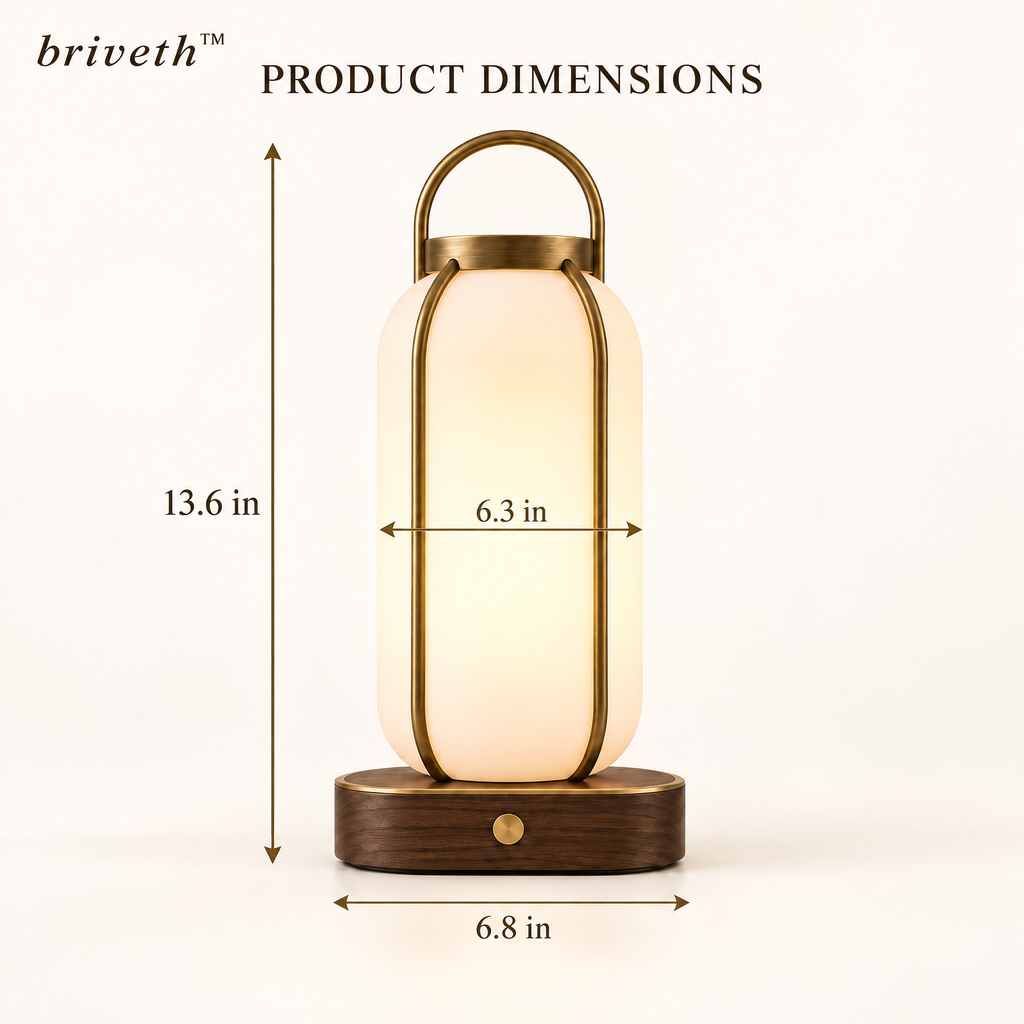 𝒃𝒓𝒊𝒗𝒆𝒕𝒉™ Capsule Lantern Table Lamp