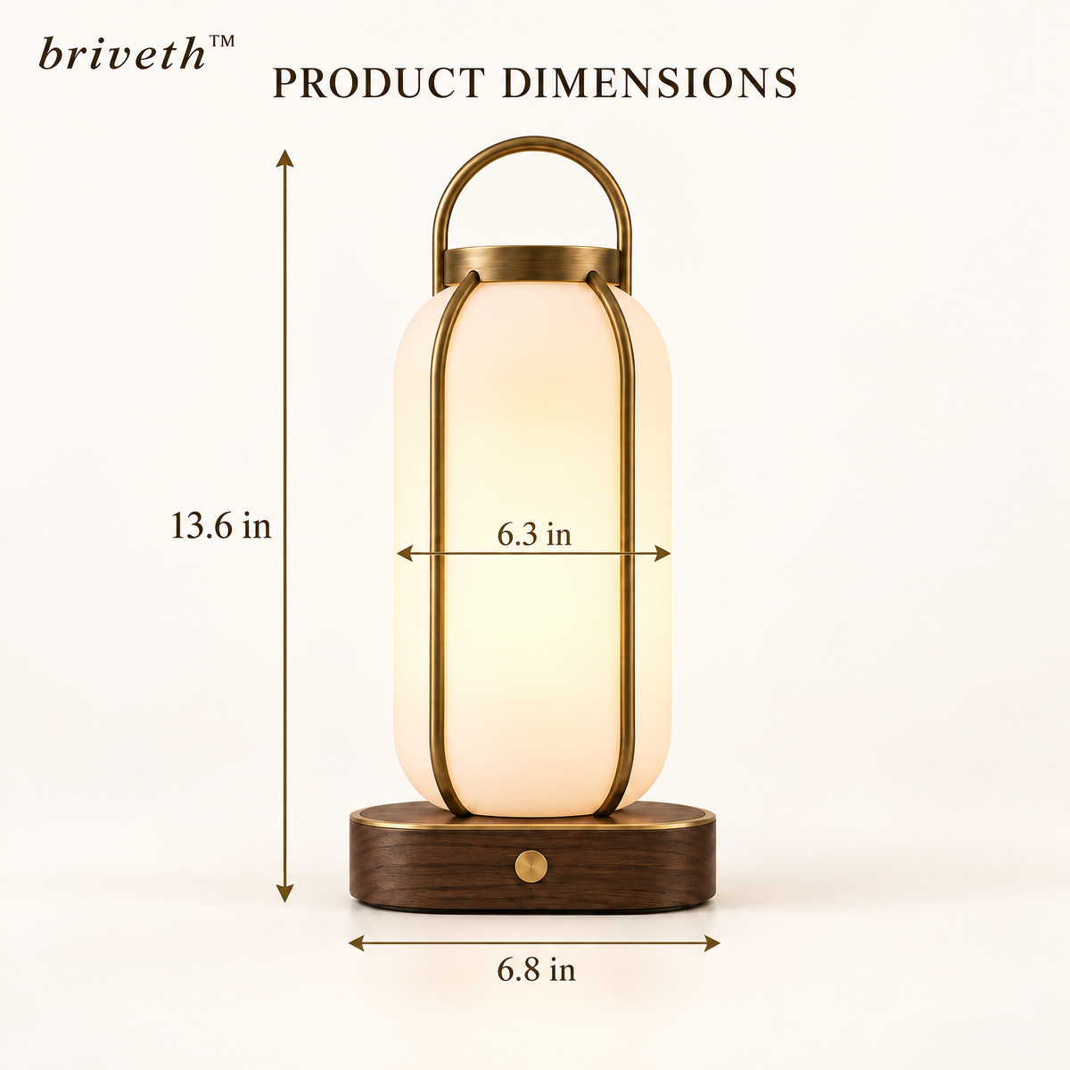 𝒃𝒓𝒊𝒗𝒆𝒕𝒉™ Capsule Lantern Table Lamp