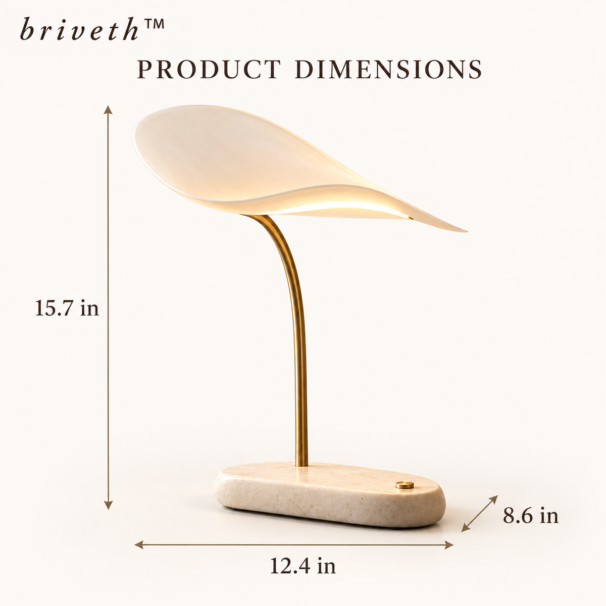 𝒃𝒓𝒊𝒗𝒆𝒕𝒉™ Drift Shell Table Lamp