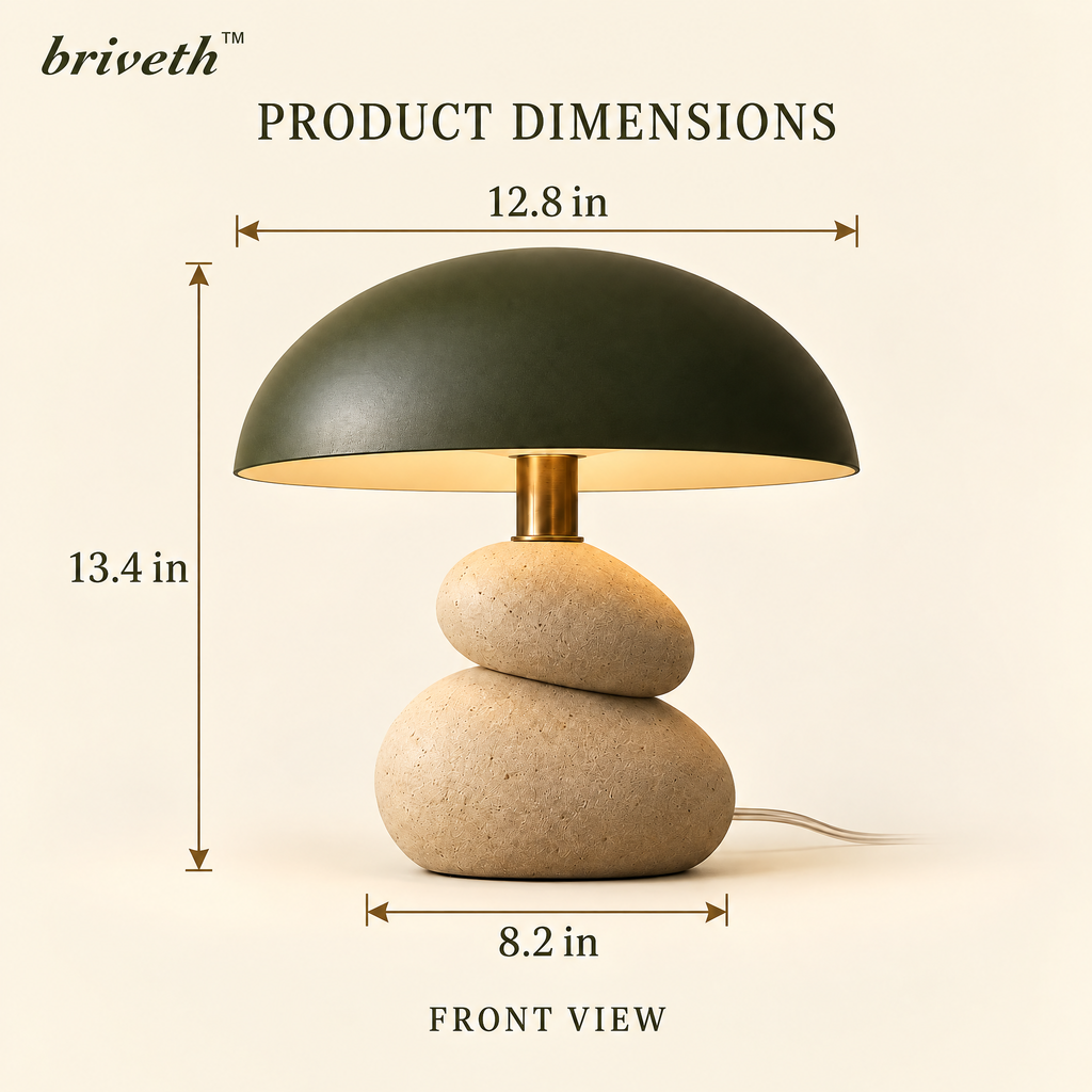 𝒃𝒓𝒊𝒗𝒆𝒕𝒉™ Pebble Dome Table Lamp