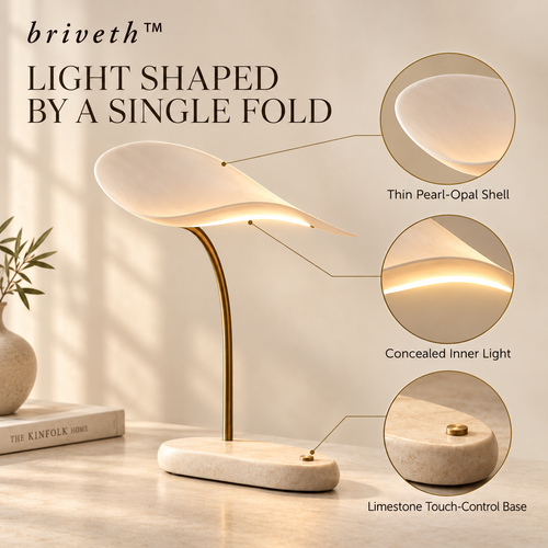 𝒃𝒓𝒊𝒗𝒆𝒕𝒉™ Drift Shell Table Lamp